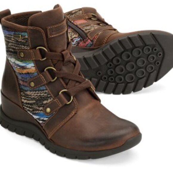 Bionica Ollie Wedge Bootie in Brown 7 - Picture 1 of 15